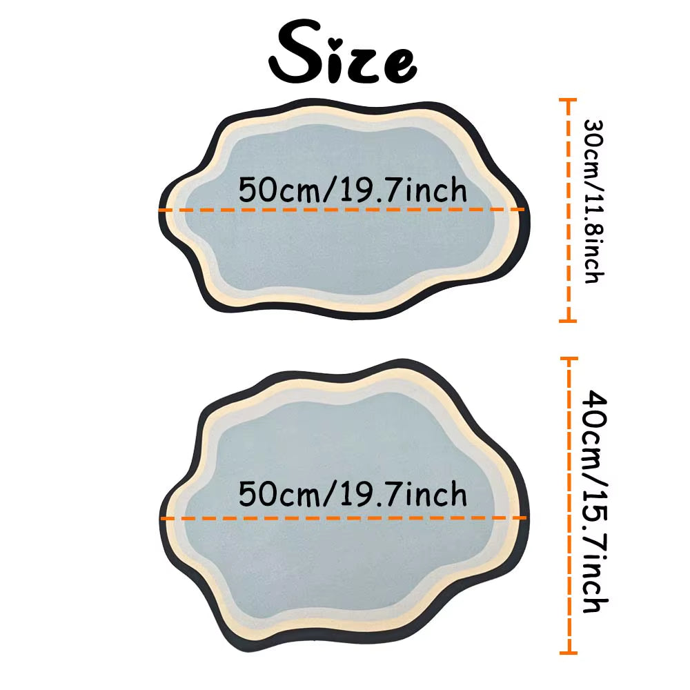  Custom Pet Feeding Mat Cute Shape Dog Diatom Mud Floor Mat Non-Slip Waterproof Home Decoration Dog Feeding Pad